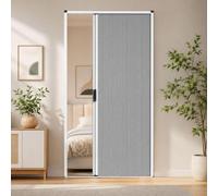 Porte pliante accordéon sans perçage pour séparation de pièces intérieures