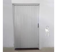 Porte pliante avec rail et serrure, portail coulissant en alliage d'aluminium pour porte/garde-manger/armoire, porte accordéon occultante pour usage intérieur
