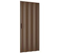 Porte pliante d'intérieur 83x210 cm en PVC coloris noyer - Made in Italy