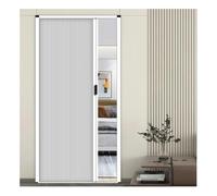 Porte Pliante En Accordéon, Porte Coulissante Intérieure Peu Encombrante | pour Séparateur De Pièce De Placard De Chambre À Coucher, Sans Perçage, Installation Double(White,42x80in(106.7x203.2cm))