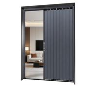 Porte Pliante en Alliage D'aluminium, Grille De Sécurité Ignifuge Et Verrouillable - pour Maison, Cuisine, Garage, Entrepôt, sous-Sol - Personnalisable