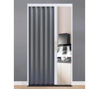 Porte pliante en aluminium avec serrure et rail, solution intérieure peu encombrante pour portes, placards et cloisons de pièce