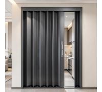 Porte Pliante En Aluminium, Porte Coulissante Escamotable | Taille Personnalisée, Isolation Étanche, Gain De Place, For Salle De Bain/couloirs(RIGHT_110X195CM)