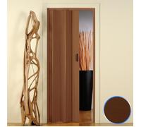 Porte pliante en PVC Monica - FORTE - Noyer - 83x214 - Blanc - Rectangulaire - Coté