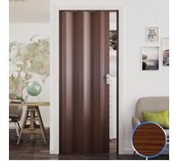 Porte Pliante en PVC Noyer mansonia accordèon 88,5x214cm Mod. Luciana