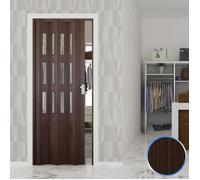 Porte pliante - FORTE - Luciana - Noyer Mansonia - Verre clair - 88,5x214cm