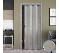 Porte Pliante en PVC Tissu Gris accordèon 88,5x214cm Mod. Luciana
