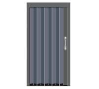 Porte pliante interne verrouillable, panneau occultant en aluminium pour séparateur de pièce dans un camping-car ou une maison, porte accordéon avec serrure et clé