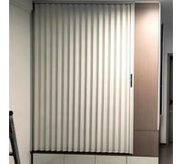 Porte pliante interne verrouillable, panneau occultant en aluminium pour séparateur de pièce dans un camping-car ou une maison, porte accordéon avec serrure et clé