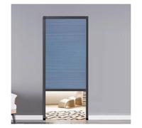 Porte pliante invisible en nid d'abeille, sans perçage, portes coulissantes accordéon intérieures pour placards/porte/cuisine/chambre/salon/buanderie, séparateur de pièce rétractable (orange, 99,1 x