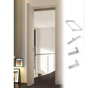 Porte Pliante Quincaillerie Charnières d'Armoire de Cuisine | Charnière Pivot Dissimulée à Montage Latéral Supérieur à 180° pour Panneaux en Bois, Portes Pliantes de Vestiaire Ménager