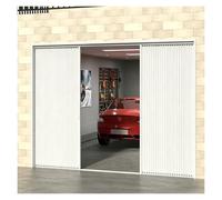 Porte pliante rétractable en aluminium - Cloison coulissante peu encombrante pour extérieur, salle de bain, sous-sol et terrasse - Blanc 42x80in / 106,5 x 203 cm