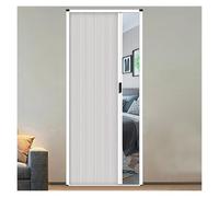 Porte pliante verrouillable en accordéon alvéolaire sans perçage pour économiser de l'espace intérieur pour la maison et le bureau Facile à installer