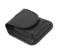 Porte-Plus Léger en Cuir, Pochette de Boîtier Plus Légère avec Poche pour Hommes Femmes, Boucle Magnétique, Boucle de Ceinture, Coutures Sécurisées, Idéal pour l'extérieur, Voyager (Black)