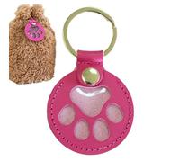 Porte-Poils pour Chat - Porte-Clés Souvenir en Forme De Patte pour Poils d'animal | Médaillon Commémoratif pour Voyage Exposition Port Quotidien