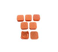 Porte-poison pour gel insecticide - Lot de 6 pièges réutilisables en impression 3D avec fermeture sûre, gravure de danger et lavage facile - Pour fourmis, cafards et blait (orange)