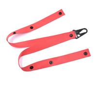 Porte POM en nylon réglable, fixation du sac à dos, sangle de sécurité, accessoire de gaieté légère et portable, pratique, voyage, performance du jour du match, organisateur d'a, rouge,