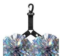 Porte-pompons de pom-pom girl | Étiquette d'équipe de pom-pom girl | Avec bouton pour sac de pom-pom girl, compétition, jeu, événement d'équipe, activités scolaires, danse