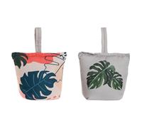 Porte-porte Home ESPRIT Sand 20 x 10 x 25 cm Drap (2 pièces)