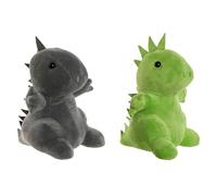 Porte-porte Home ESPRIT Sand 24 x 19 x 27 cm Dinosaure (2 pièces)