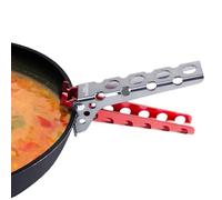 Porte-pot de camping - pince à poêle pour barbecue, pince à plaque anti-brûlure | pince pour batterie légère, pince de cuisine résistante à la chaleur en acier inoxydable, clip pour plaque r i