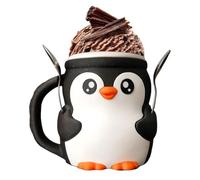 Porte-pot de crème glacée Pingouin, Porte-pot de crème glacée Mignon Pingouin, Figurines de Pingouins, Manchon de tasse pour canette de bière étanche, Refroidisseur de crème glacée,Conteneur