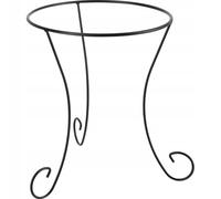 KADAX Support de pot de fleurs en acier résistant aux intempéries pour intérieur et extérieur, balcon, terrasse, jardin, support pour pot de fleurs, support de pot de fleurs, noir rund, hoch Noir