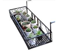 Porte-Pot De Fleurs Succulentes,Support De Jardinière Suspendu De Balcon,Support De Plantation pour Balcon,Balustrade Suspendue Panier De Pot De Fleurs pour Bureau,Maison,Hôtel