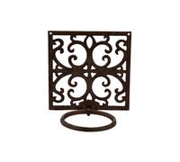 Porte-pot en fonte classique - 19,8 x 16,5 x 20,3 cm -