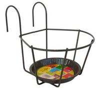 Porte-Pot Gris ø16 cm en fer Jardifer