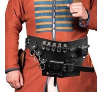 Porte-potion - Ceinture Renaissance de bouteille de potion confortable | Ceinture corset de chevalier médiéval de style avec taille réglable et pochette de ceinture, ceinture Renaissance de bou