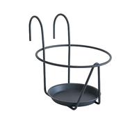 Porte-pots soucoupe crochet 16-18 cm - Anthracite - Made in France