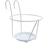 Louis Moulin Porte-Pots Soucoupe Crochet 25 cm - Blanc - Made in France