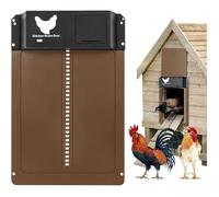 Porte Poulailler Automatique Solaire, Porte De Poulailler Automatique Batterie, Automatic Chicken Coop Door, Etanche avec Capteur
