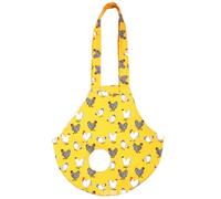 Porte-Poulet avec poignée, Sac à Main Portable pour Un Transport en Toute sécurité, Motif imprimé Fleur Jaune pour Poules, Canards et volailles.