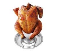 Porte-Poulet en Canette De Bière - Rôtissoire À Poulet Verticale pour Four,Support Vertical De Rôtissoire De Poulet d'acier Inoxydable, Accessoires De Barbecue De Support De BBQ