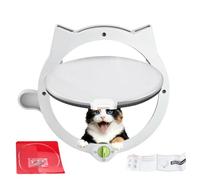 Porte pour animaux domestiques | 31 cm x 26 cm, 4 modes de réglables,Trappe à chat d'intérieur - pour chiots et chatons mur cuisine salon chambre sous-sol véranda