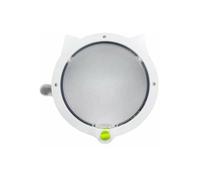 Porte pour chat et chien - YYV - Chatière Manuelle - Plastique - Blanc - Diamètre 26cm