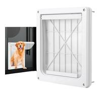 Porte pour Chien résistante aux intempéries, chatière de Grande Taille avec Panneau de Coulissant | Portes de Chien sûres