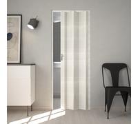 Porte pliante interieur pvc 83x214 cm mod. Maya Palissandre blanc