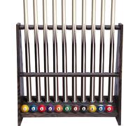 Porte-queue de billard, conception à 10 trous, construction robuste, utilisation multifonctionnelle