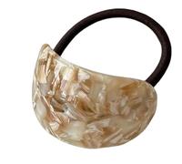 Porte-queue de cheval pour femme | Corde à cheveux ovale géométrique pour queue de cheval, design portable pour soirée, usage quotidien, rendez-vous galant