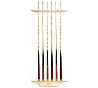 Porte-Queues Billard Mural,Accessoires de Billard en Bois de Pin,Peut Contenir 6 Tiges de Queue de Billard/Comme montré / 60x7cm
