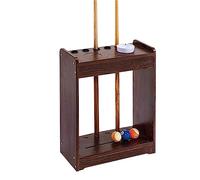 Porte-queues de billard en bois massif - Support indépendant pour jusqu'à 6 queues, solution de rangement parfaite pour les clubs de billard et l'utilisation à la maison, élégant et design.