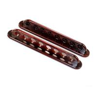 Porte-queues de billard en bois pour 8 queues de billard - Support mural pour 8 queues de billard - Support de snooker pour bars, clubs et joueurs de billard (rouge)