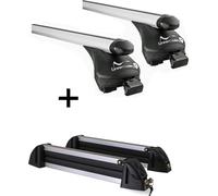 Porte-rails Quick L + porte-skis / porte-planches à neige / porte-skis alu 4 paires de skis compatible avec Renault Koleos II à partir de 2017