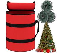 Porte-Rangement pour Guirlandes Lumineuses,Sac Organisateur de Stockage en Tissu Oxford pour Décorations | Contenants Solides avec Fermeture Éclair pour Décorations Électriques