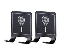 Porte-raquettes - 2 supports robustes pour raquettes de tennis | Support de raquette de tennis robuste | Support vertical peu encombrant pour rangement de pagaie pour garage, chambre à coucher, salle