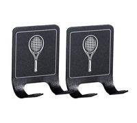 Porte-raquettes - Support de tennis robuste | Support vertical peu encombrant pour raquettes | Organisateur de rangement pour pagaie pour garage, chambre, salle de sport, idéal pour les équipements
