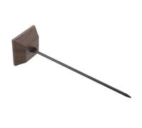 Porte-reçus à Pique Acier Inoxydable Base Carrée pour Restaurants | Texture Bois Réaliste, Finition Lisse, Nettoyage Facile, Structure Robuste, Organisation Simplifiée, Comptoirs de Cafés
